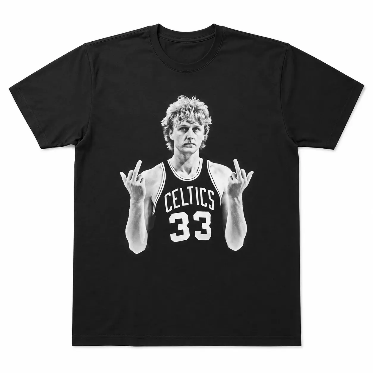 Larry Bird Retro 90s T-Shirt Black Shirt Men's Shirts Vintage Men's Clothing Streetwear Casual