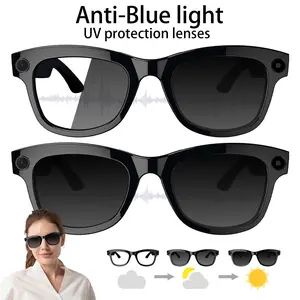 Ai Smart Glasses with Camera, 108mp HD Video Recording, Ai Translator for 160 Languages, Bluetooth-compatible Audio, Color Changing Lenses, 290mah Battery