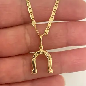 18k Gold Plated Horseshoe Necklace