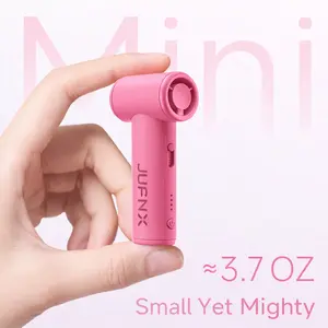 Women's Rechargeable Pocket-Size Mini Handheld Electronic Makeup Fan - Pink, Single Item, for Makeup Application, Travel