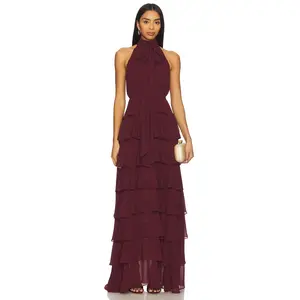 Lovers and Friends Maddison Gown in Wine