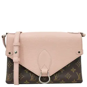 Pre-owned Louis Vuitton Monogram Canvas and Epi Leather Shoulder Bags Saint Michel Monogram Epi Shoulder Bag Pink