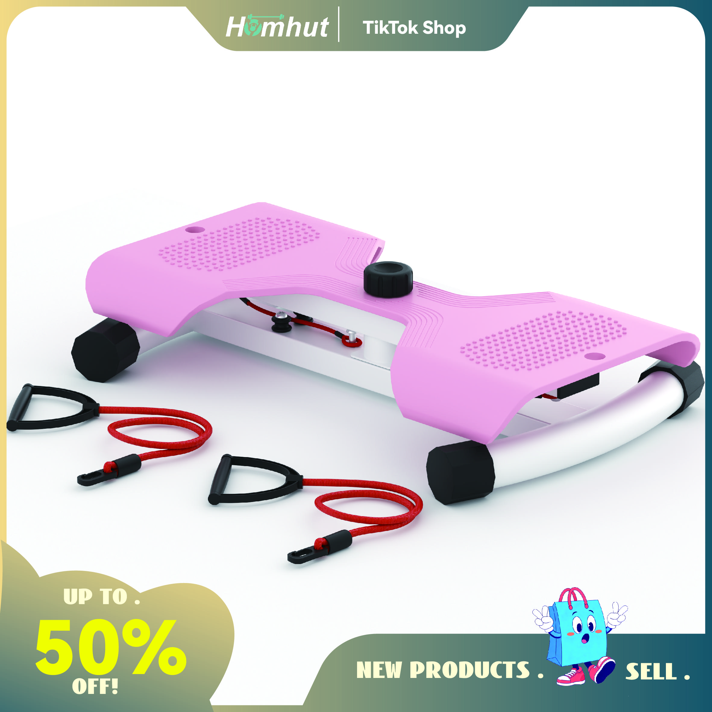 Waist Twist Machine/Pink