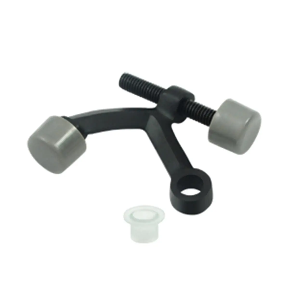 Deltana Hinge-Mounted Pin Door Stop - Black Solid Brass Door Stops for Bath Use, 1-Year Mechanical Warranty, Corrosion-Proof, 1 Year Finish, Weatherproof, Individually Packaged Home Improvement Building Supply