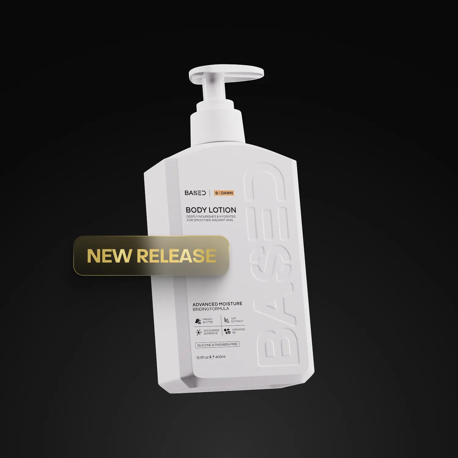 BASED Body Lotion | Dawn Scent | Advanced Moisture Binding, Deeply Nourished, Visibly Radiant | Simple, Effective, BASED.