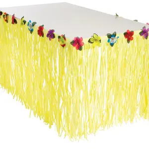 Luau Yellow Table Skirt