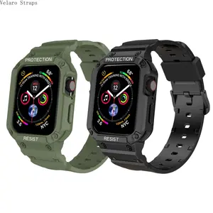 2-Pack Rugged TPU Case + Strap for Smart Watch, All-In-One Sports Protective Band (38-49mm)