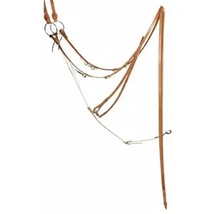 Professional's Choice Al Dunning Herman Oak Leather German Martingale with Split Reins - AD8059HL
