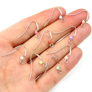100pcs 22x17mm Stainless Steel DIY Mixed Colors Earring Findings Clasps Hooks Jewelry Making Accessories 2025 New Style