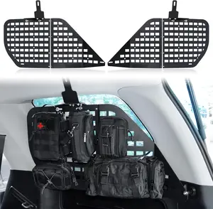 AL4X4 Modular Storage Panel System Rear Window Molle Panel with 4 Storage Bag and 10 Fastening Tape for Toyota 4Runner 2010-2020, 17.6 x 17.1 x4 coin organizer