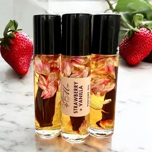 Alcohol-Free Roll-On - Strawberry and Vanilla Body Oil