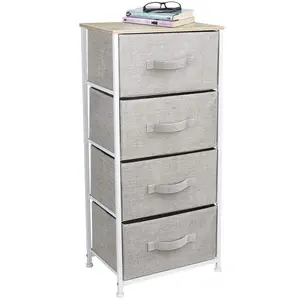 Sorbus Furniture Collection 4-Drawer Nightstand for Bedside Necessities & Small Living Spaces