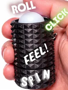 ORBIK Fidget Toy – Spin Click Stress Relief Focus Tool, Pocket Size Desk Toy