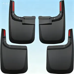 Ford F250 F350 Mud Guards Front Rear Splash Guards 4PCS Black Compatible 2017-2024 Without OEM Fender Flares Durable Protection Easy to Install