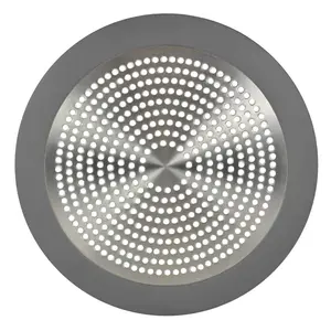 5-3/4 in. Shower Drain Strainer in Brushed Nickel