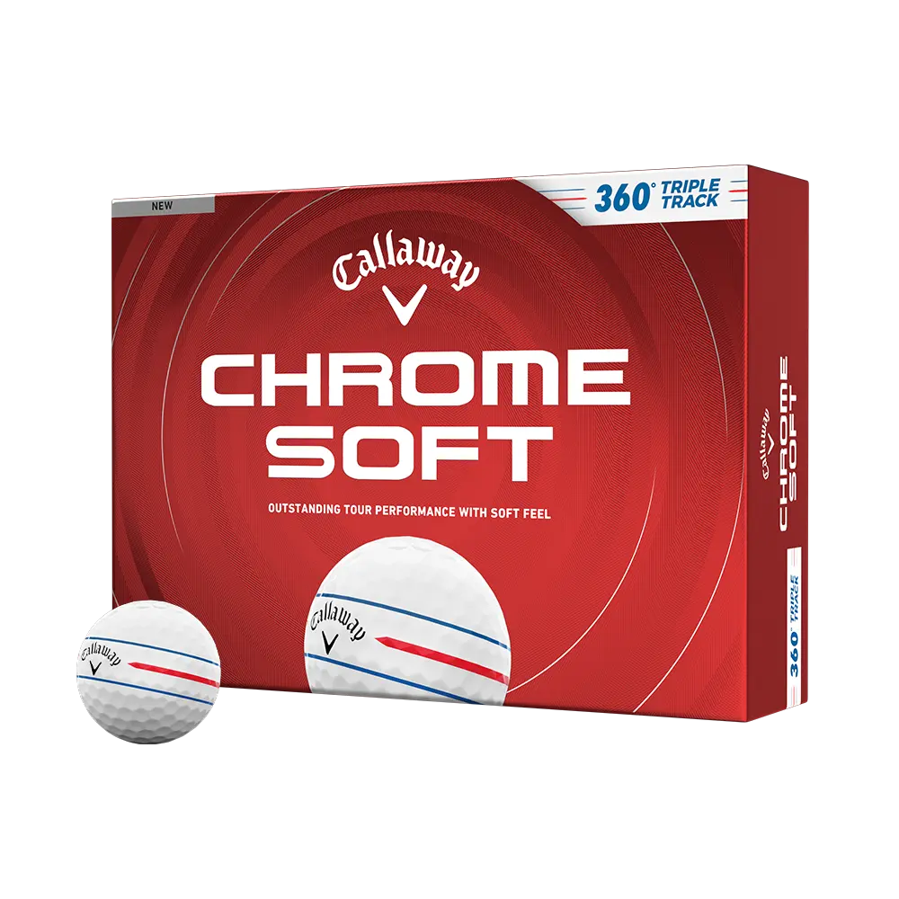 Callaway Golf Chrome Soft 360 Triple Track Golf Balls in White