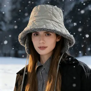 Women's Flight Hat, Autumn/Winter Warm Windproof Ski Hat, Lei Feng Hat, Lambswool Earflap Baseball Cap, Trendy Men's