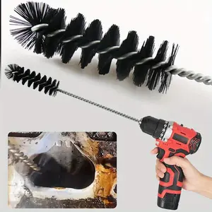 5pc Car Cleaning Tools Engine Maintenance Intake Valve Cylinder Carbon Removal Brush Cleaning Brush Inspection Tool Car Wash Kit