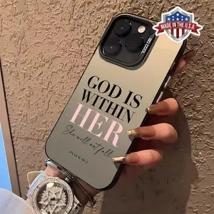 Pink Psalms Bible Quotes Mobile Phone Case, Suitable for Iphone16Pro Max 11 15Plus 14 13 12 Protective Case Women'S Christian Gift