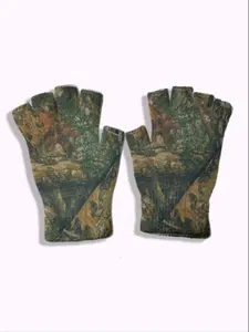 Warm Leaf Print Gloves, Fashion Accessory Design, Outdoor Wear, Casual Pairing, Comfortable & Stylish Mittens #mittens #glove