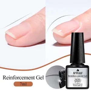 Mtssii 7ml Enamel Safe Gel Soft Gel Acrylic Self Leveling Reinforcement Gel Nail Polish, Enhanced Thickness Base Gel Top Coat, Soak Off Uv Led Nail Art