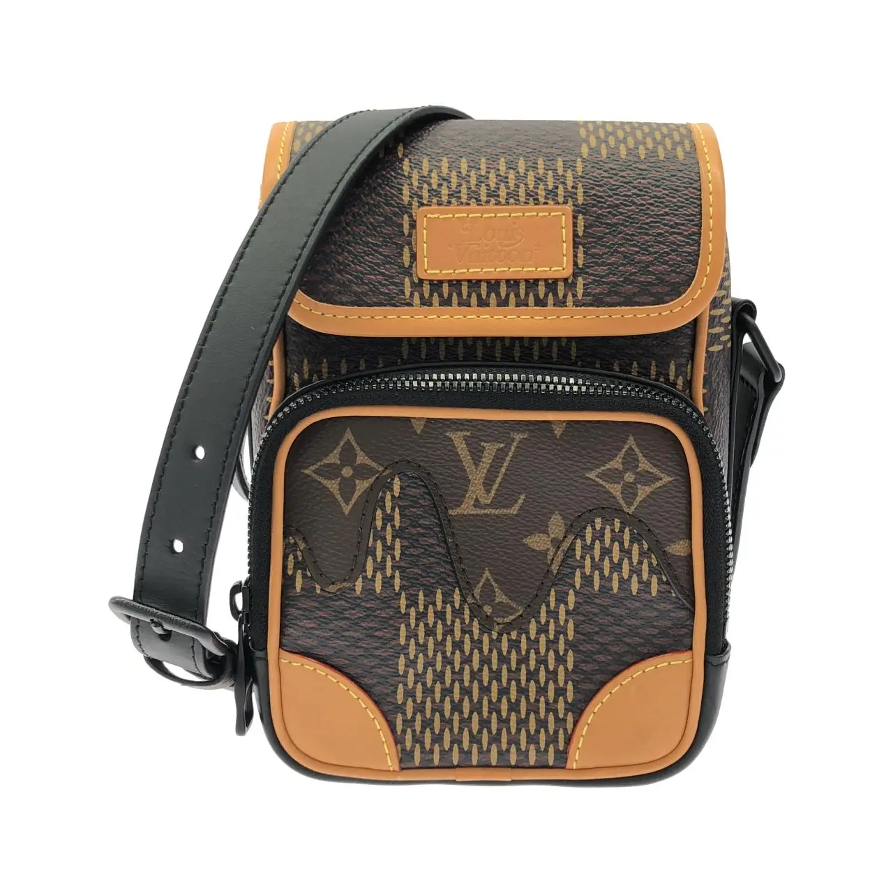 Pre-owned Louis Vuitton Canvas Shoulder Bags Damier Giant Amazon Messenger Shoulder Bag