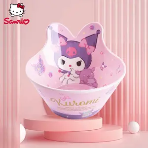 KUROMI Officially Licensed Melamine Plate Cartoon Tableware Unbreakable Melamine Dish Themed Party Supplies Kitchen Essentials Sanrio