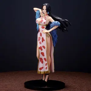 Hot One Piece Japan Anime Statue Boa Hancock cheongsam Sexy Girl PVC Action Figure Model Toy Adult Collectible Doll Gifts
