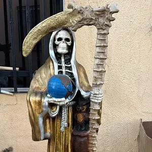Holy death statue gold color 30 inch