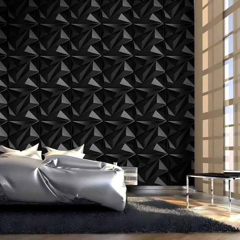 Aadesh 3D Wall Panel (Includes Roll of Mounting Tape), Interior Wall Decor, Geometric Texture Pattern for Living Room, Lobby, Bedroom, Hotel, Office, Game Room, TV Backdrop, 11.8 x 11.8 inches (Approx. 30 x 30 cm), White/Black/Pink/Gray Aadesh 3D Wall Panel (Includes Roll of Mounting Tape), Interior Wall Decor, Geometric Texture Pattern for Living Room, Lobby, Bedroom, Hotel, Office, Game Room, TV Backdrop, 11.8 x 11.8 inches (Approx. 30 x 30 cm), White/Black/Pink/Gray