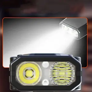 Tactical Flashlight Ultra-Bright Self-Defense Work Light Rechargeable Triple Source Outdoor Tactical Torch 1000mah USB Charging Cable High Lumens Flashlight