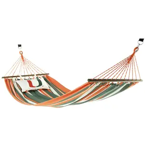 University of Miami Hurricanes Hammock, U MIAMI Furniture Decor, Canes Home Decor For Alumni and Fans, Licensed College Decor