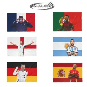 PERSONALIZE National Soccer Flag, Player Soccer Flag, GIFT FOR FANS, Soccer Banner Graphic, World cup 2026