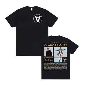 Alejandro Sanz ¿Y Ahora Qué? Collage Graphic T-Shirt, Latin Pop Tour Merch Shirt, Gift for Concert Fans, Shirt For Men Women