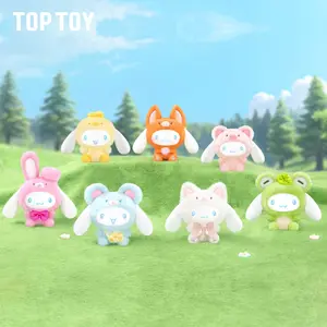 TOPTOY Cinnamoroll Animal Party Series Vinyl Plush Blind Box, Cute Collectible Doll Figurine Ornament, Trendy Art Toy, Exquisite Desktop Decoration, Ideal Birthday Holiday Surprise Gift for Girls and Collectors