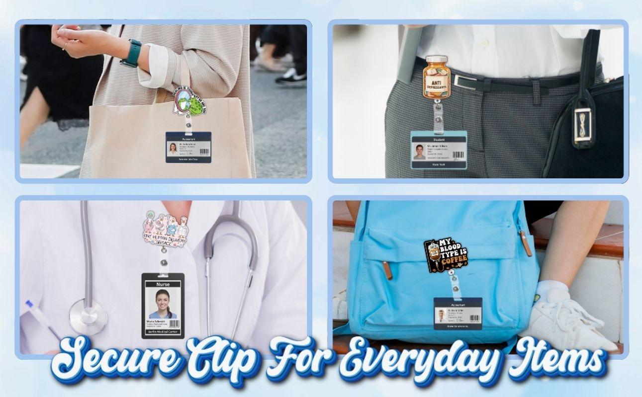 "Pickles Are Great Until You're In One" Badge Reel | Funny Pickle Saying Gift for Nurse, RN, CNA | Retractable Medical ID Holder.