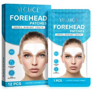 YECUCE Forehead and Between the Eyes Patches,Facial Patches to Smooth & Soften Forehead-For Overnight Use,12 Patches