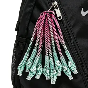 6-Color Elite Mixed Gradient Zipper 10-Pack Bag Chains Fashion Bag Charm Pendant For Backpack Accessory Purse Charm Decoration Gift
