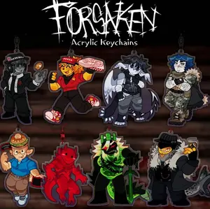 FORSAKEN Acrylic Keychain - Chance, Elliot, Two Time, Guest 1337, 007n7, C00lkidd, 1x1x1x1, Mafioso Cute, Durable, And Perfect For Bags, Keys, Or Gifts. Great For Daily Use Or As Thoughtful Little Gifts For Your Friends And Yourself.