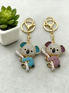 1PC Cartoon Koala Lovely Animal Key Ring Keychain Bag Key Pendant for Friends Gift