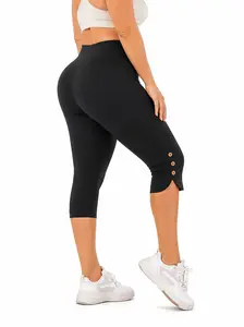 Women’s High Waisted Yoga Capri Pants - Tummy Control, Butt Lifting, Soft Stretch, Non-See Through 7/8 Leggings for Workout & Everyday Comfort