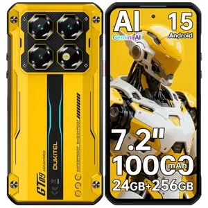 OUKITEL WP60 5G Rugged Phone, 7.2" Display with 120Hz Rugged Smartphone Unlocked, 48GB+512GB 2TB, 10000mAh/33W Fast Charging, IP68/IP69K Waterproof Cell Phones, 108MP Camera, Gemini AI/NFC/GPS/T-Mobile