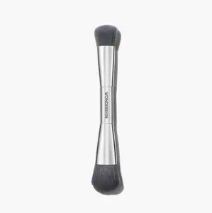 Wonderskin Dual-Ended Blush & Contour Brush for Wonder Blading All-Day Blush Stain - Multi-Use Makeup Brush for Blush, Bronzer & Contour - Seamless Blending, Sculpting & Definition - Angled Dual-Ended Face Brush for Soft Focus Finish
