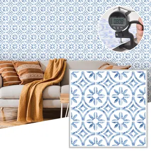 Self-Adhesive Tile Backsplash Panels, 12x12 Inch Glossy Surface, Easy Install Resin Material for Kitchen Bathroom Fireplace RV