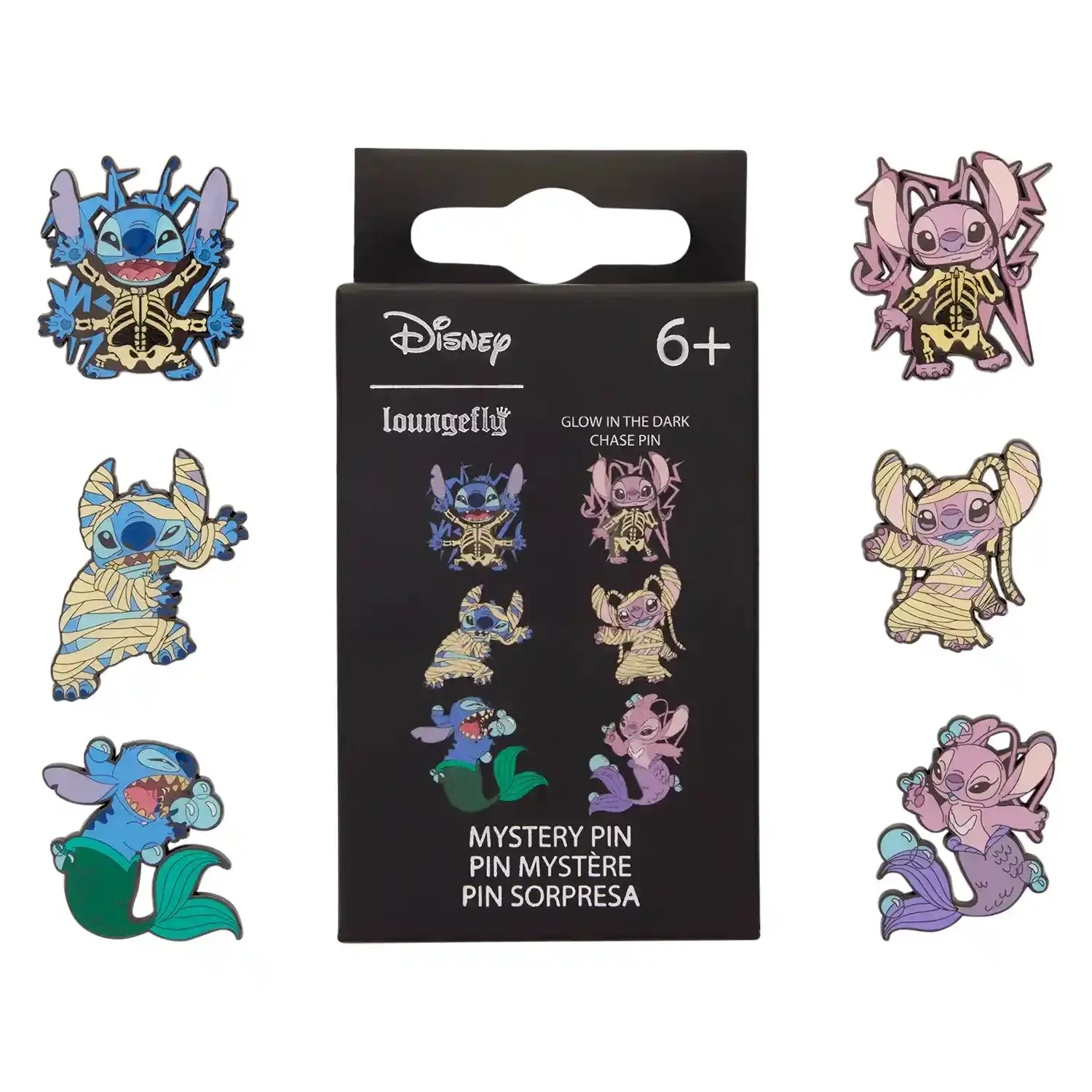 Loungefly Disney Stitch & Angel Halloween Costumes Mystery Box Pin