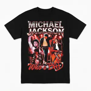 Michael Jackson Who's Bad Tee | Vintage Bootleg 80s Pop Music T-Shirt