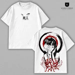Tomie Anime Comfort TEE, Junji Ito Horror Graphic SHIRT, Comfort Fit Unisex Streetwear, Soft Cotton Casual Top, Retro Manga Style Apparel, Aesthetic Creepy Art Gift For Anime Fans Menswear Top