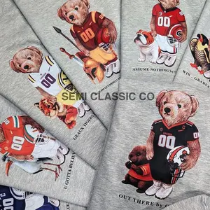 College Football Graphic Sweatshirt Pullover Vintage Varsity Sport Crewneck RZL