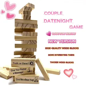 Stacking-tower game,Gift for Friend,Best Game for Party.Date Night&Valentine's Day must-haves.Valentines gift for bf&gf.gift giving among adultsgraduation gifts