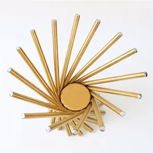 [1pc Luxury Rotating Fruit Basket] 1pc Luxury Rotating Stainless Steel Fruit Basket: Elegant Golden Hued Bowl for Home, Hotel, and Party Table Decor - Perfect for Serving Fruits